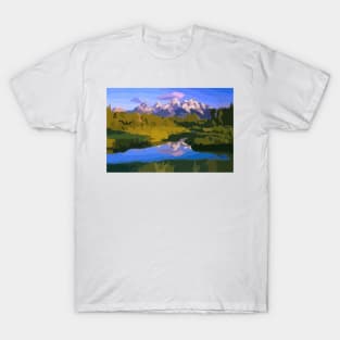 Grand Teton Painting T-Shirt